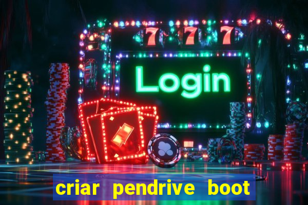 criar pendrive boot windows 10